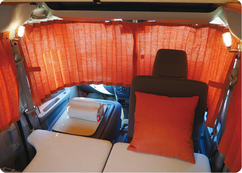 走行時リアシートモード